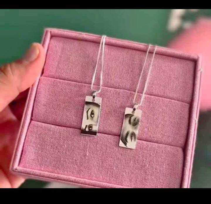 Engraved Eyes Love Necklace