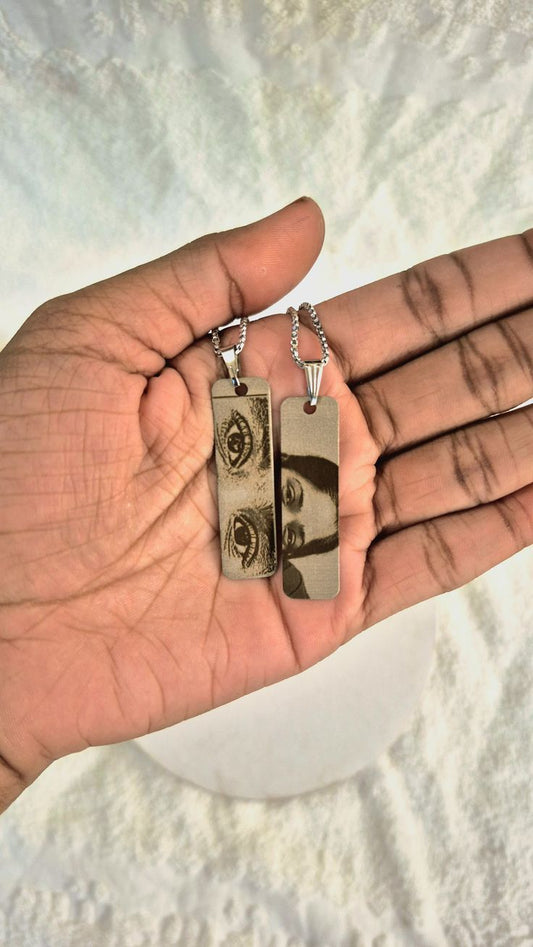 Engraved Eyes Love Necklace