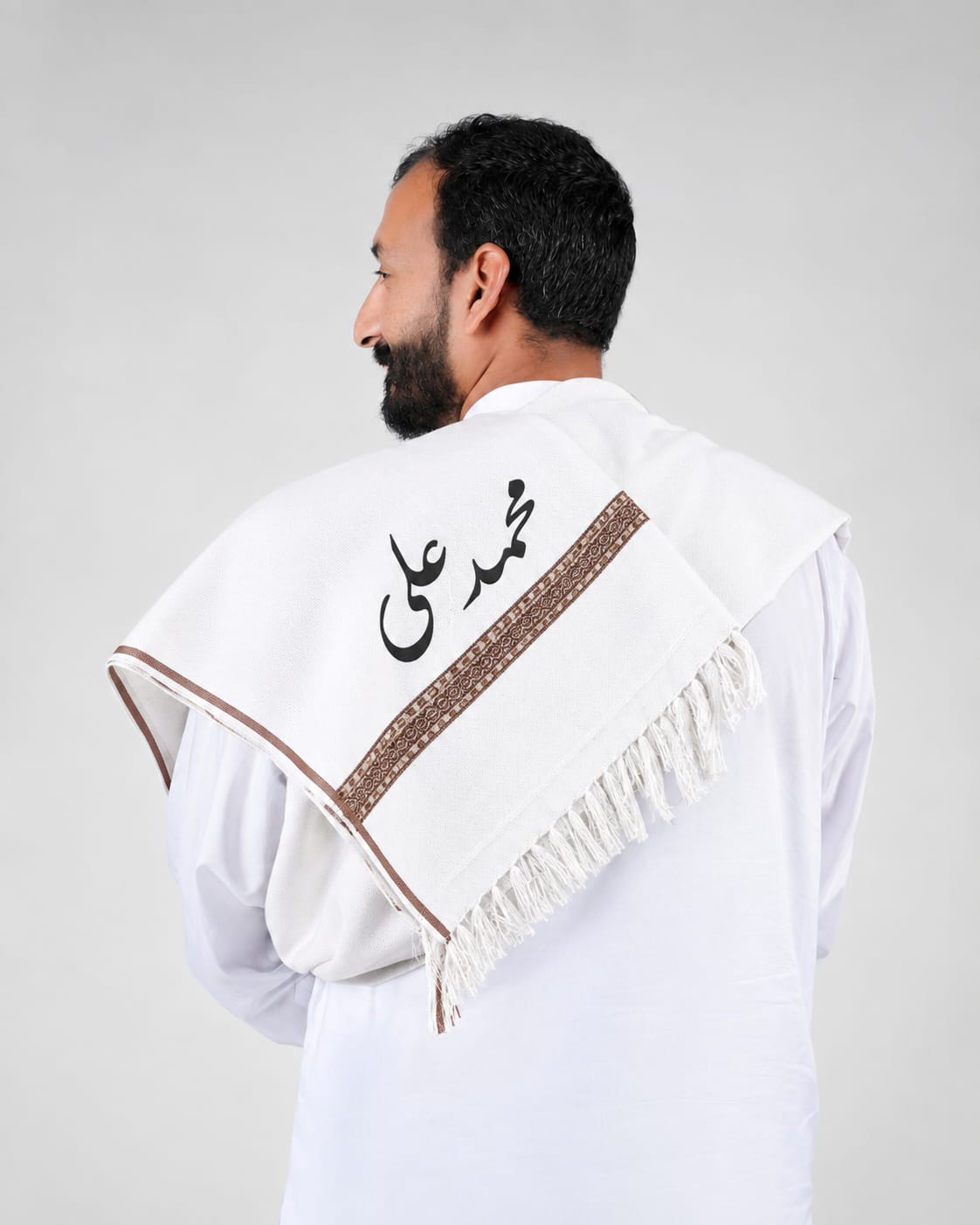 ❄️🤍 Custom Name White Winter Shawls