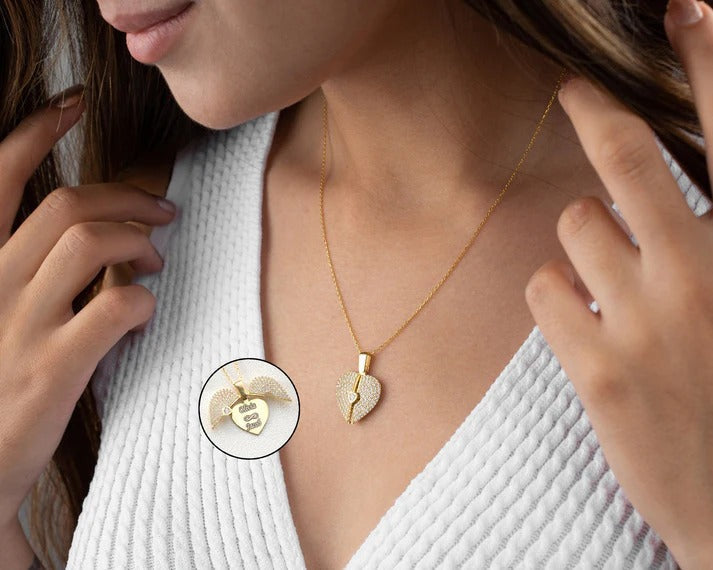 Personalized Wings Name Necklace